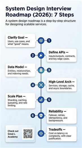 System Design Interview Roadmap 2026 | 7 Steps