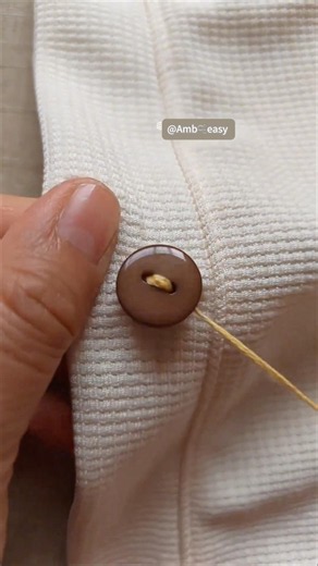 ASMR 🍻✦ Sew a Button Step by Step #share