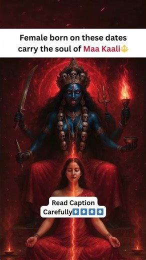 🔱 Female Born On These Dates Carry Maa Kaali Energy 🖤