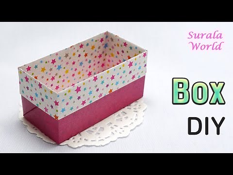 Origami Box, Paper Box DIY (with 1 sheet of paper) / How to, Tutorial
