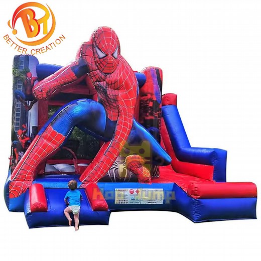 [Hot Item] Large Spider-Man Bouncy Jumping Castle Inflatable House Bouncer with Slide