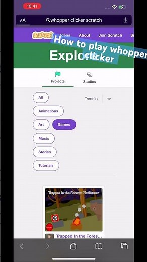 How to play whopper clicker #games #scratch #gaming