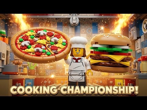 Chef LEGO Gustavo’s Ultimate Cooking Championship 🍳 | LEGO Food Showdown Animation