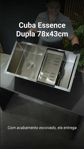 Cuba Dupla Essence 78x43cm #cubainox #cozinha #calhaumida