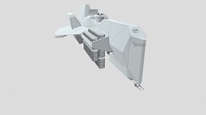 crusader class corvette (cargo) - 3D model by kookie