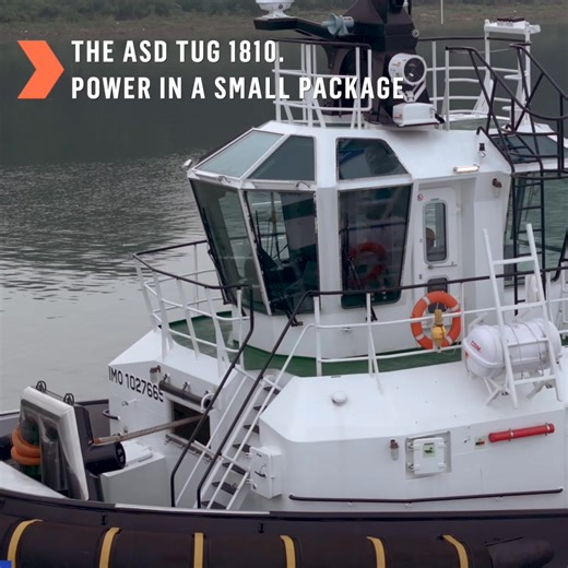 The next piece of the port puzzle – compact power. Our ASD Tug 1810 may be small, but with 30 tonnes of bollard pull at its disposal it’s potent enough to handle the challenges of the modern port. With azimuth thrusters and the patented Damen Twin Fin skeg, the tug offers outstanding manoeuvrability, too. A single, centrally located covered winch takes care of operations fore and aft. This helps to create the obstacle-free decks that make the ASD Tug 1810 such a safe – and efficient – place to w