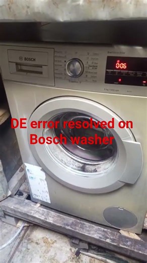 Door lock error resolved on Bosch washing machine
