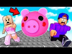 ROBLOX ESCAPE RUNNING PIGGY HEAD!