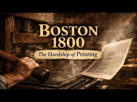 Boston 1800 Documentary | The Hardship of Printing