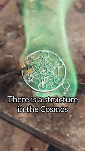 Inlaid Metatron's Cube Pendant #metatronscube #sacredgeometry #jewelry #metatron