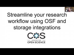 Streamline your research workflow using OSF and storage integrations