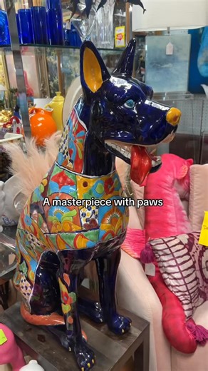 Meet our newest (and most loyal 🐾) consignment arrival — a 3-foot-tall Talavera Great Dane! 🐶 Handcrafted in Mexico, bursting with color, and ready to guard your garden or living room in style. 💙 #talavera #greatdane #CoizasConsignments #ShopLocal #FashionFinds #midcenturymodern #MCM #Artdeco #Modern #Coastal #Tropical #BeachDecor #CoastalDecor #HomeDecor #Homelnspo #interiordesign #ConsignmentFinds #Consignment #ConsignmentStore #Furniture #Boutique #tropicaldecor #BocaRaton #DelrayBeach #We