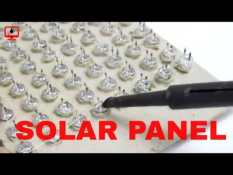 How to make Solar Panel/Solar Cell at home (FREE ENERGY 100%) using LED