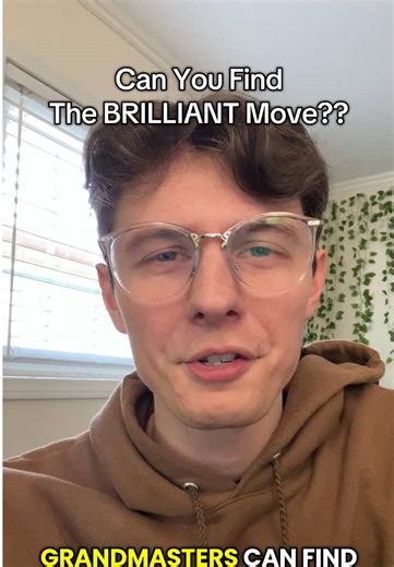 Can you find the Brilliant move that only Chess GrandMasters can find.. 😈😈 #chess #chesstiktok #chessbeginner #chesspuzzle