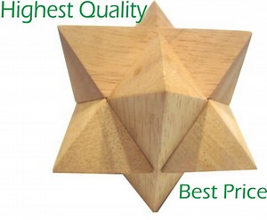 Star 6 Piece Wooden Brain Teaser Puzzle 3 Inch Size - Etsy
