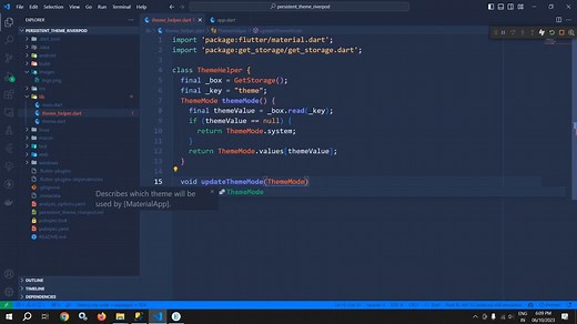 flutter reverpod 管理应用主题配色案例