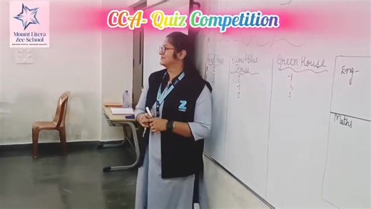 🧮✨ National Mathematics Day Celebration – Quiz Competition (Grade 4) ✨🧮 On the occasion of National Mathematics Day, a lively Quiz Competition was conducted as part of the CCA activities for Grade 4 students at Mount Litera Zee School, Kalaburagi. The quiz was thoughtfully designed to strengthen students’ mathematical concepts, logical thinking, and problem-solving skills in an engaging and fun-filled manner. Students participated with great enthusiasm, showcasing their knowledge, confidence, 