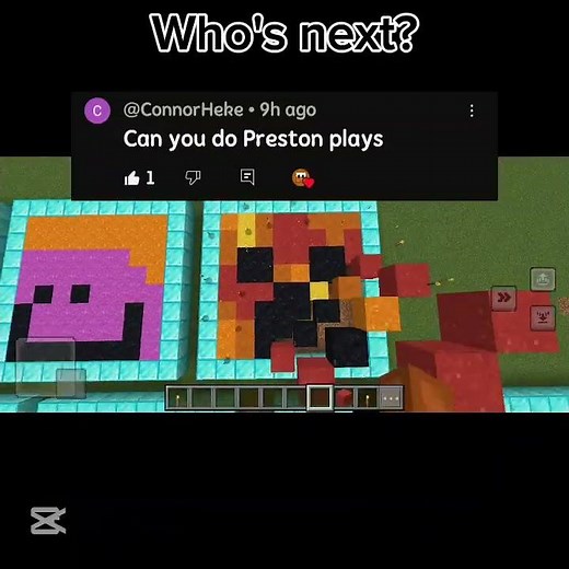 who's next? comment down below ‪@PrestonPlayz‬ #minecraft #games #preston #prestonplayz #sandart