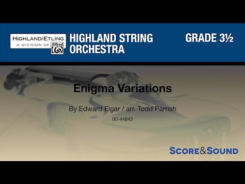 Enigma Variations arr. Todd Parrish – Score & Sound