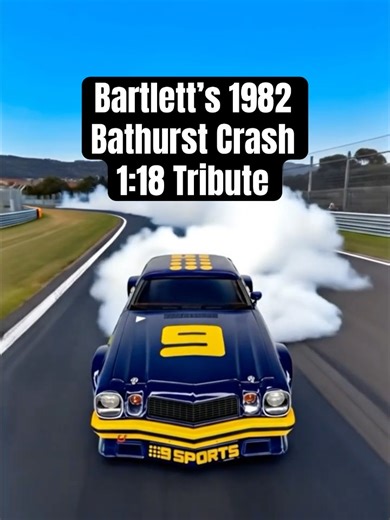 Kevin Bartlett’s 1982 Bathurst Camaro Crash 1:18 Diecast Model Tribute
