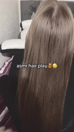 her hair is like Rapunzel broo #asmr #lofiasmr #lowquality #hairplay #tingles [ asmr video for sleep ]