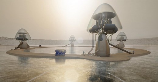 clouds architecture office imagines an underwater merchant city in mars for venice biennale