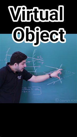 Concept of Virtual Object #neetphysics #optics #virtualobject #rayopticsphysics