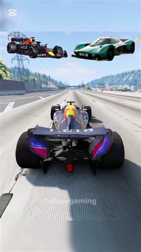 Formula 1 vs Aston Martin Valkyrie in Racing Games