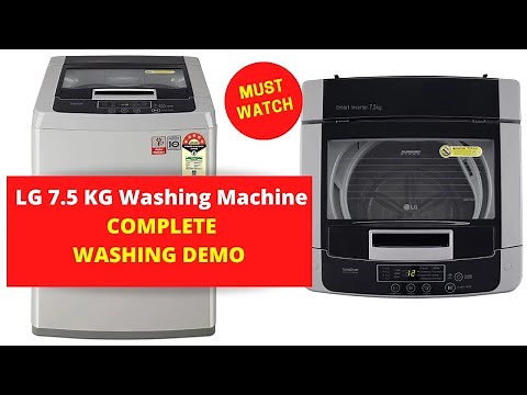 Lg Smart Inverter Washing Machine | LG 7.5 kg Washing Machine Review & Demo | Best Washing Machine