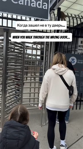 Tom | An incident at the U.S. - Canada border: A little boy was playing with the revolving doors... and ended up in Canada. It's both funny and a... | Instagram