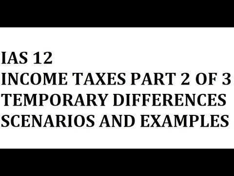 IAS 12 Income Taxes PART 2 of 3 Deferred Tax Computation Scenarios