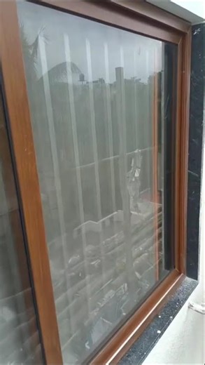 UPVC Wooden Colour Windows with Clear Glass