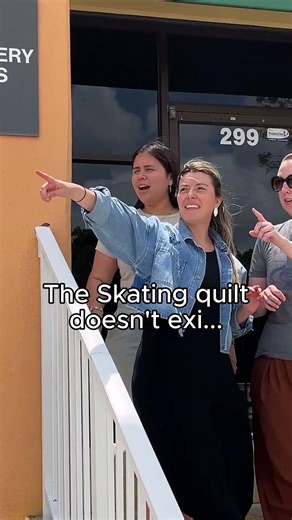 The Skating Quilt Does Exist! #artgalleryfabrics #quilting #funny