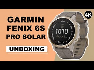 Garmin Fenix 6S Pro Solar Light Gold Unboxing 4K (010-02409-26)