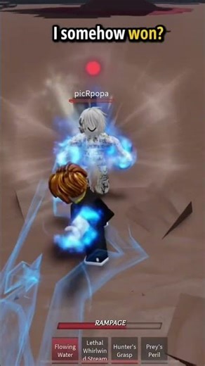 I Was Pretending To Be A Noob And Still Won 💀 #roblox #thestrongestbattlegrounds