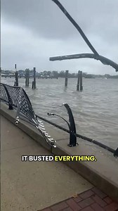 Keyport Waterfront Park takes a beating during September nor’easter