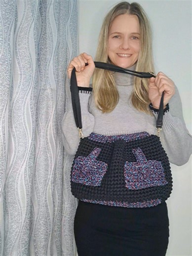 BORSA A SPALLA CON IL FILATO DIAMANTE PROSSIMAMENTE IL VIDEOTUTORIAL 📹 #ideeuncinetto #borsauncinetto #crochetbag