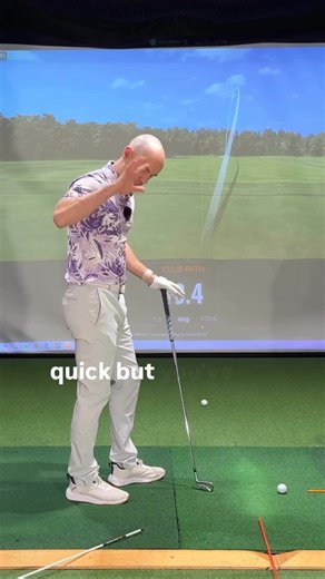 Struggling with an over-the-top move that’s killing your game? I see it every day on the lesson tee - frustrated golfers trying to fix their path by making small tweaks that never stick. You don’t need fancy launch monitors or complex drills to fix your swing path. What you need is clear feedback and the right feel. 1. Place an alignment stick at the 4:30 position (imagine a clock face around you, with 12 o’clock straight ahead) 2. Take your setup without a ball and get to the top of your backsw