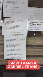 31K views · 50 reactions | Updated Laoag terminal GMW Trans and Gabriel Trans #Schedule #fypシ゚viralシ #fbreelsfypシ゚ #fypシviralシ2024 #foryouシ #foryourpage #foryoupageシ #fypviralシ #Biyaheros #foryoupageviralシ゚ #Florida #PJBusReels #PJBusPhotography | PJ Bus Photography | Facebook