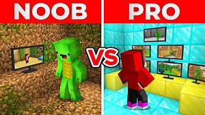 JJ And Mikey NOOB vs PRO Security System From CAMERAS in Minecraft Maizen | Mikey and JJ