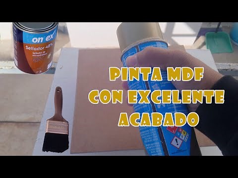 How to seal and paint MDF or wood with enamel