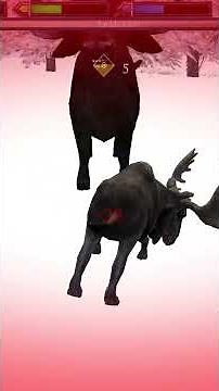 Moose VS Ox Ultimate Arctic Simulator - Full Video on This Channel #moose #ox #glutenfreegames