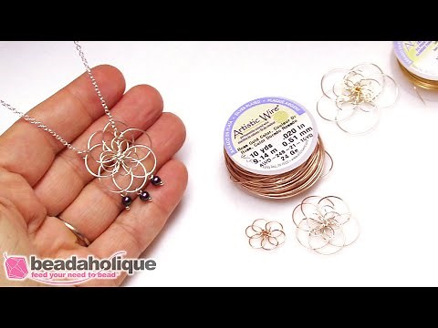 How to Wire Wrap a Flower Using the BeadSmith Wooden Mandrel Set