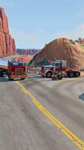 Realistic Highway Car Crashes #21