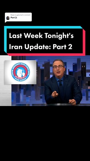 Replying to @gghamari John Oliver: the people of Iran