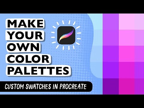 How To: EASILY MAKE CUSTOM COLOR PALETTES IN PROCREATE || Make a custom swatch from any photo!