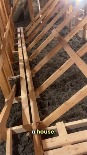 Catwalk In The Attic! #homeinspection #atticinsulation #homemade