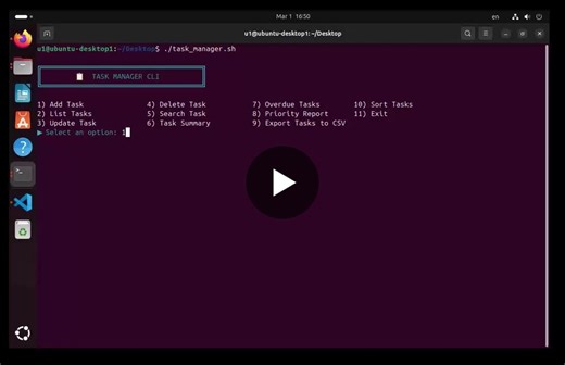 Open-source Bash Task Manager CLI Released | Habiba Omara posted on the topic | LinkedIn