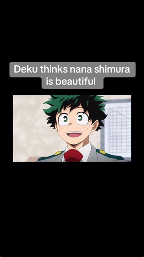 Deku's Admiration for Nana Shimura in My Hero Academia