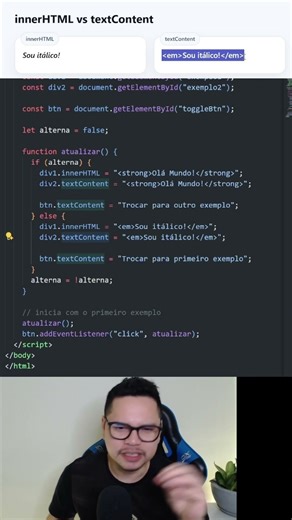 Dúvidas Comuns Sobre innerHTML e textContent Respondidas Aqui!